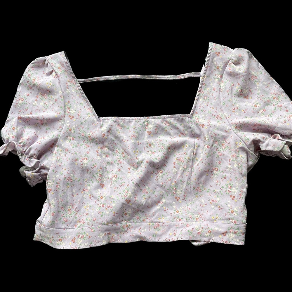Floral crop top